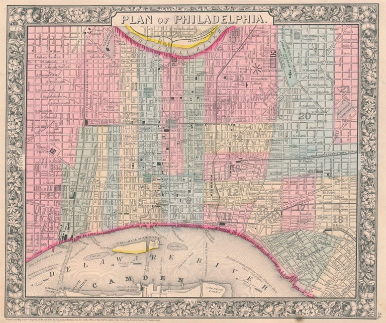 Item #46967 Plan of Philadelphia. PHILADELPHIA -- Map.