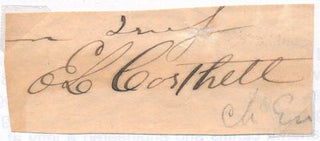 Item #46977 Signature. Elmer L. CORTHELL