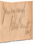 Item #46978 Signature and Salutation. Robert GARRETT