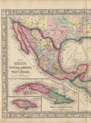 Item #47014 Map of Mexico, Central America, and the West Indies. MEXICO -- CENTRAL AMERICA --...