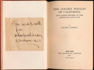 The Golden Whales of California and Other Rhymes in the American Language.