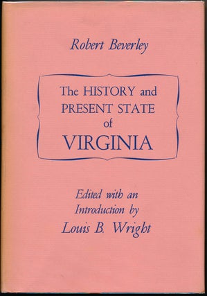 Item #47130 The History and Present State of Virginia. Robert BEVERLEY