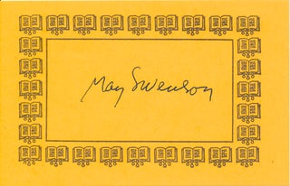 Item #47292 Signature. May SWENSON