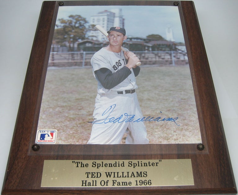 Item #47346 Color Photograph Signed. Ted WILLIAMS.