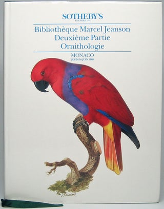 Item #47615 Bibliotheque Marcel Jeanson: Deuxieme Partie Ornithologie. Marcel JEANSON