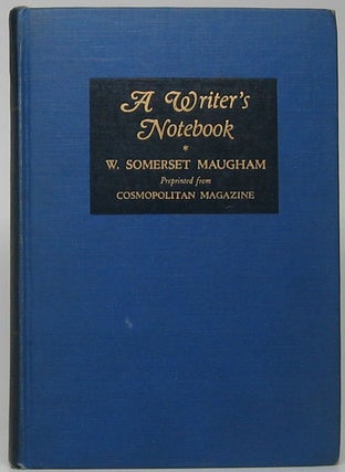 Item #47704 A Writer's Notebook. W. Somerset MAUGHAM