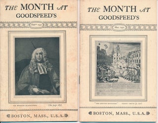 Item #47864 The Month at Goodspeed's Book Shop: Volume II, Nos. 6-9. Norman L. DODGE