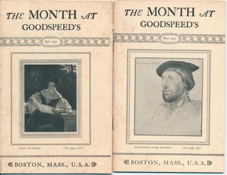 The Month at Goodspeed's Book Shop: Volume II, Nos. 6-9.