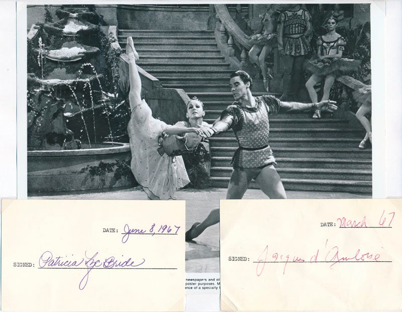 d'AMBOISE, Jacques (1934-2021) and McBRIDE, Patricia (born 1942) - Signatures / Unsigned Photograph
