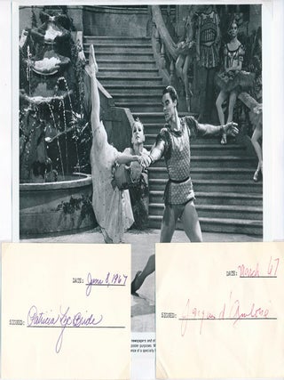 Item #47899 Signatures / Unsigned Photograph. Jacques d'AMBOISE, Patricia McBRIDE, born 1942