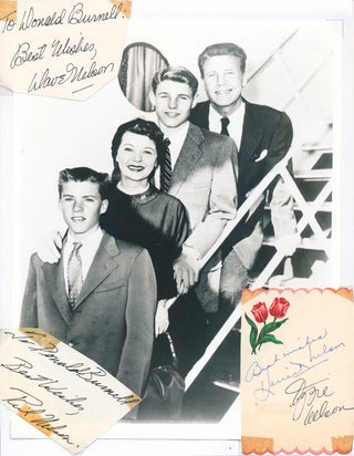 Item #47915 Signatures / Unsigned Photograph. THE ADVENTURES OF OZZIE AND HARRIET, David NELSON,...