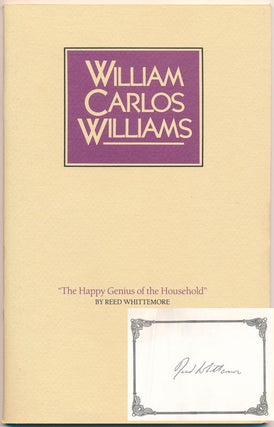 Item #48071 William Carlos Williams: "The Happy Genius of the Household" -- A Centennial...