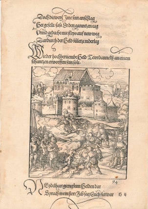 Group of Nine "Theuerdank" Woodcuts.