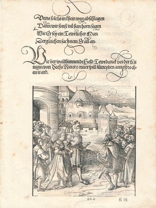 Group of Nine "Theuerdank" Woodcuts.