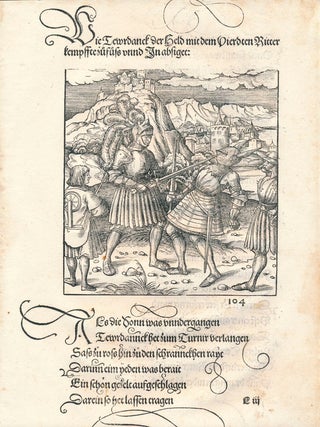 Group of Nine "Theuerdank" Woodcuts.