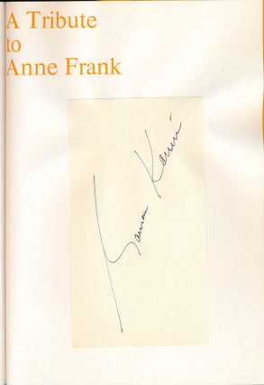 A Tribute to Anne Frank.