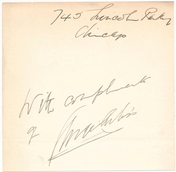 Item #48149 Inscription and Signature. George ARLISS.