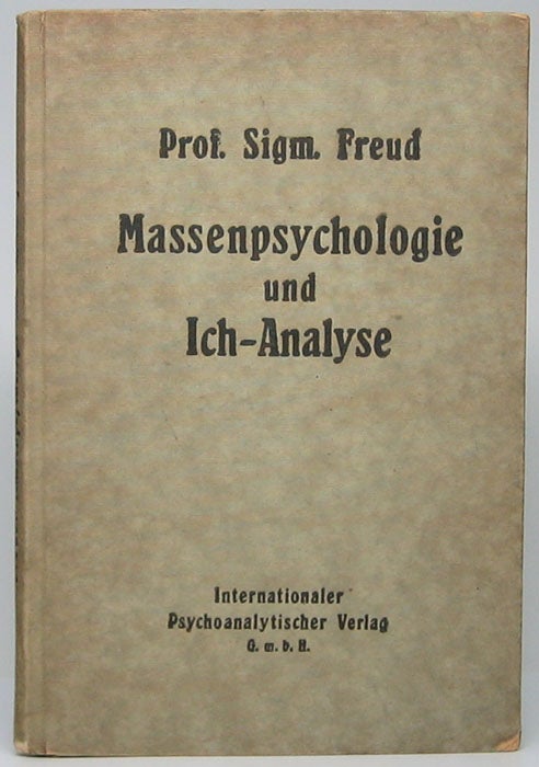 Item #48572 Massenpsychologie und Ich-Analyse. Sigmund FREUD.