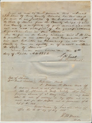 Item #48601 Documents Signed (2). Joseph Henry / SHAW