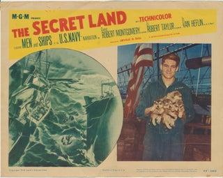 Item #48646 The Secret Land Starring Men and Ships of the U.S. Navy. LOBBY CARD
