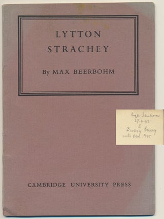 Item #48672 Lytton Strachey. Max BEERBOHM