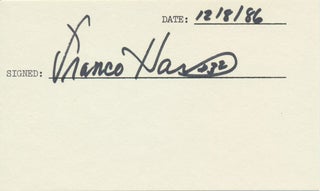 Item #48706 Signature. Franco HARRIS