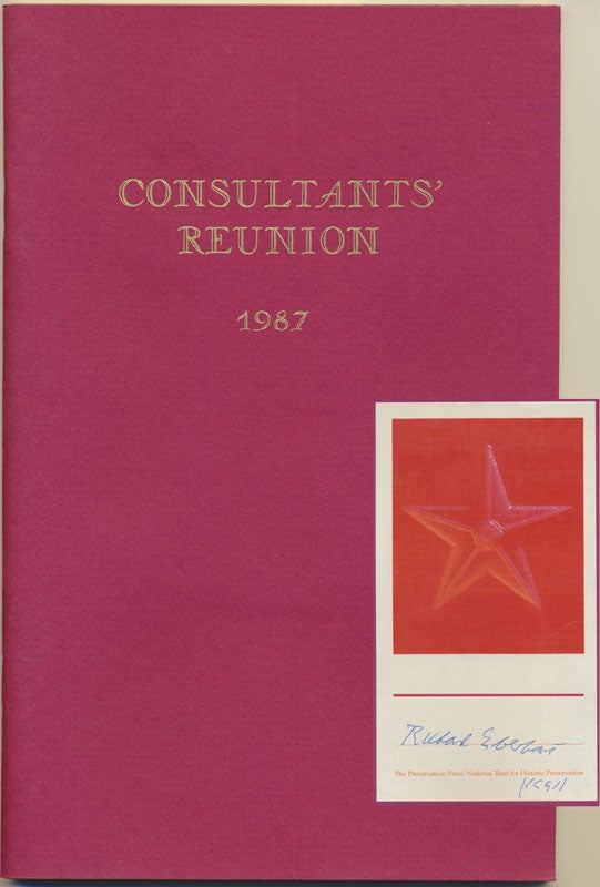 Item #48734 Consultants' Reunion 1987: A Keepsake Anthology of the Fiftieth Anniversary Celebration of the Consultantship in Poetry.