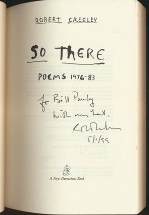 So There: Poems 1976-83.