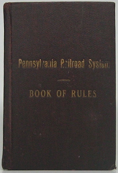 Item #48803 Operating Department Rules for Conducting Transportation. PENNSYLVANIA RAILROAD SYSTEM.