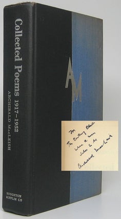 Item #49038 Collected Poems: 1917-1952. Archibald MacLEISH