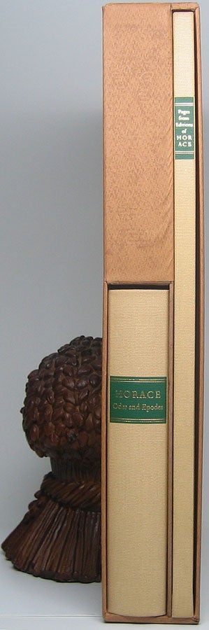 Item #49057 Odes and Epodes / Pages from Earlier Editions of Horace from the Beginnings of Printing to the Present Century. HORACE.