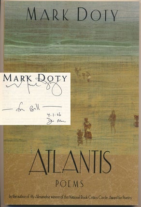 Item #49112 Atllantis: Poems. Mark DOTY