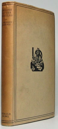 Item #49184 English Letter Writers. R. Brimley JOHNSON, compiler