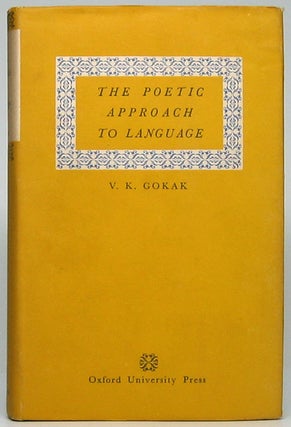 Item #49185 The Poetic Approach to Language with Special Reference to the History of English. V....