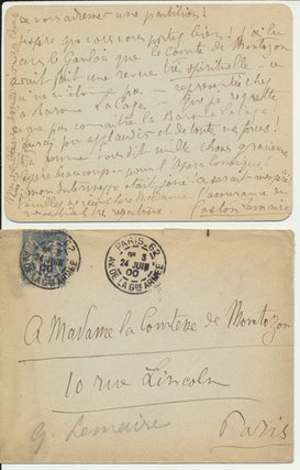 Item #49437 Autograph Letter Signed. Jean Eugene GASTON LEMAIRE