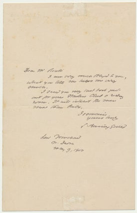 Item #49478 Autograph Note Signed. Sabine BARING-GOULD
