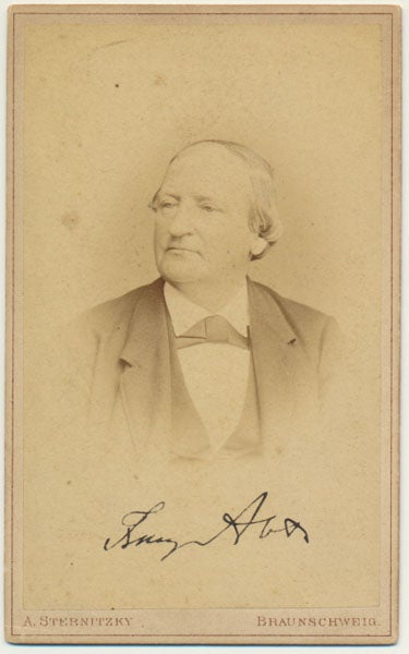 ABT, Franz (1819-85) - Photograph Signed