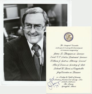Item #49804 Document Signed / Unsigned Photograph. James R. THOMPSON