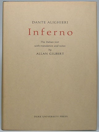 Item #49970 Inferno. Dante ALIGHIERI