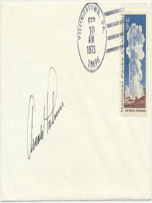 Item #50340 Signed Postal Cover. Arnold PALMER