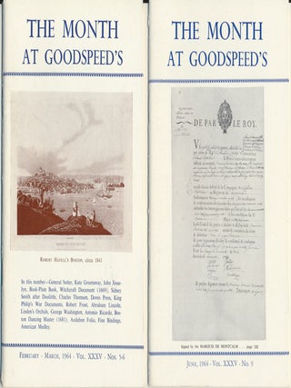 The Month at Goodspeed's Book Shop: Volume XXXV.