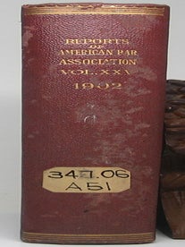 Report of the Twenty-Fifth Annual Meeting of the American Bar Association Held at Saratoga. AMERICAN BAR ASSOCIATION.