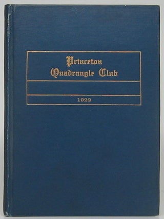 Item #51068 Princeton Quadrangle Club: Constitution, Rules, Officers and Members 1922