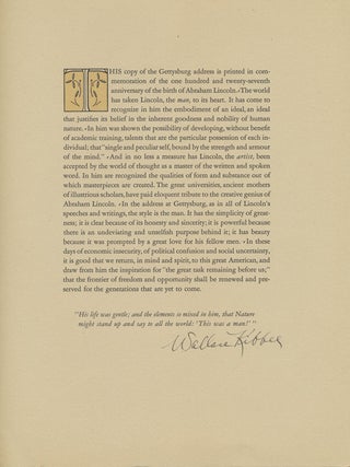 Gettysburg Address.