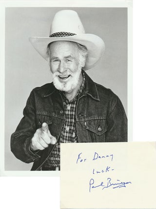 Inscription and Signature / Unsigned Photograph. Paul BRINEGAR.