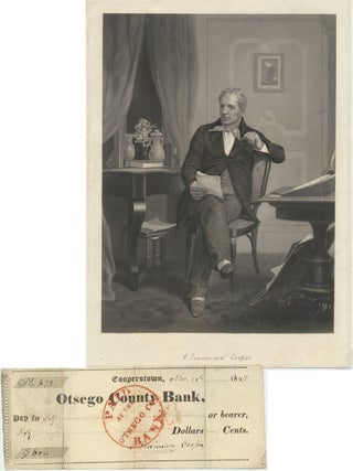 Partly-Printed Autograph Document Signed. James Fenimore COOPER.