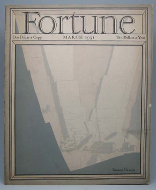 Item #5210 Fortune (Vol. 3, No. 3, March 1931). Henry R. LUCE