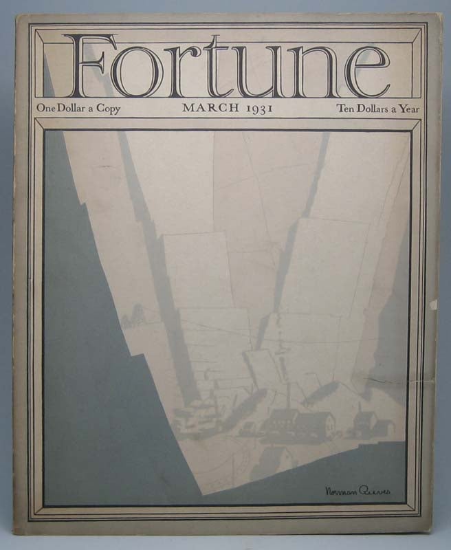 Item #5210 Fortune (Vol. 3, No. 3, March 1931). Henry R. LUCE.