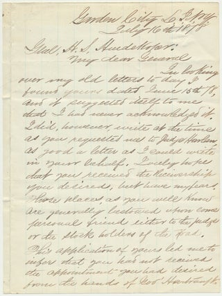 Item #52140 Autograph Letter Signed. Joseph HOOKER