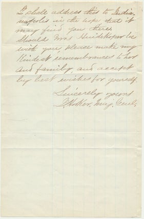 Autograph Letter Signed.